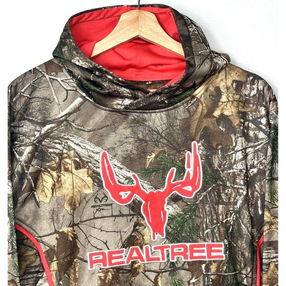 Realtree Mens Hoodie Sweatshirt Hunting Outdoor Dad Hooded Pullover Camo Sz L - Picture 3 of 8